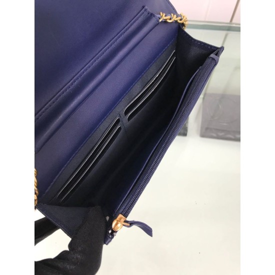 Fake Classic Grained Woc Bag A33814 Dark Blue Replica Fake Classic Grained Woc Bag A33814 Dark Blue Replica