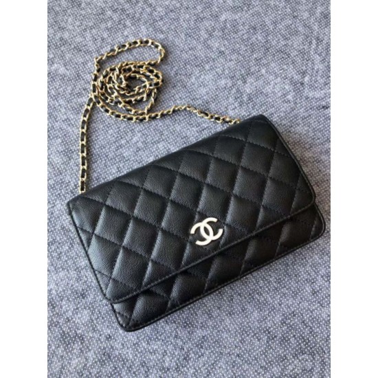 Fake Classic Grained Woc Bag A33814 Black Replica Replica Classic Grained Woc Bag A33814 Black