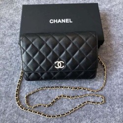 Replica Classic Grained Woc Bag A33814 Black