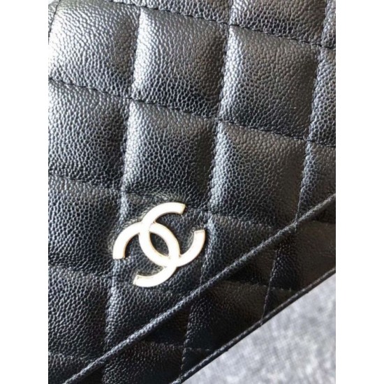 Fake Classic Grained Woc Bag A33814 Black Replica Replica Classic Grained Woc Bag A33814 Black