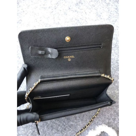 Fake Classic Grained Woc Bag A33814 Black Replica Replica Classic Grained Woc Bag A33814 Black