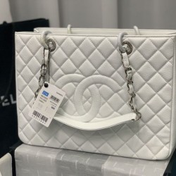 Fake Shopping Tote Bag A50995 White Replica