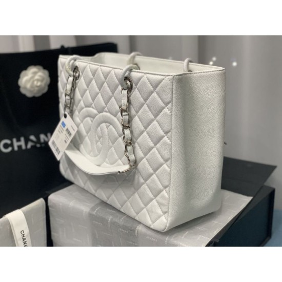 Fake Shopping Tote Bag A50995 White Replica