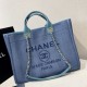 Fake Deauville Mixed Fibers With Pearl Shopping Bag A66941 Blue Replica Replica Deauville Mixed Fibers With Pearl Shopping Bag A66941 Blue