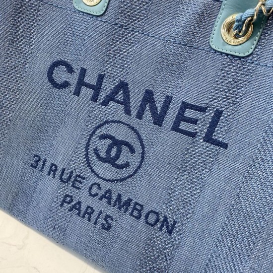 Fake Deauville Mixed Fibers With Pearl Shopping Bag A66941 Blue Replica Replica Deauville Mixed Fibers With Pearl Shopping Bag A66941 Blue