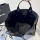 Fake Deauville Mixed Fibers With Pearl Shopping Bag A66941 Black Replica Fake Deauville Mixed Fibers With Pearl Shopping Bag A66941 Black Replica