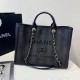 Fake Deauville Mixed Fibers With Pearl Shopping Bag A66941 Black Replica Fake Deauville Mixed Fibers With Pearl Shopping Bag A66941 Black Replica