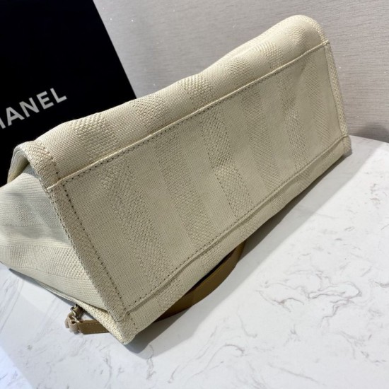 Replica Deauville Mixed Fibers With Pearl Shopping Bag A66941 Brown Replica Deauville Mixed Fibers With Pearl Shopping Bag A66941 Brown
