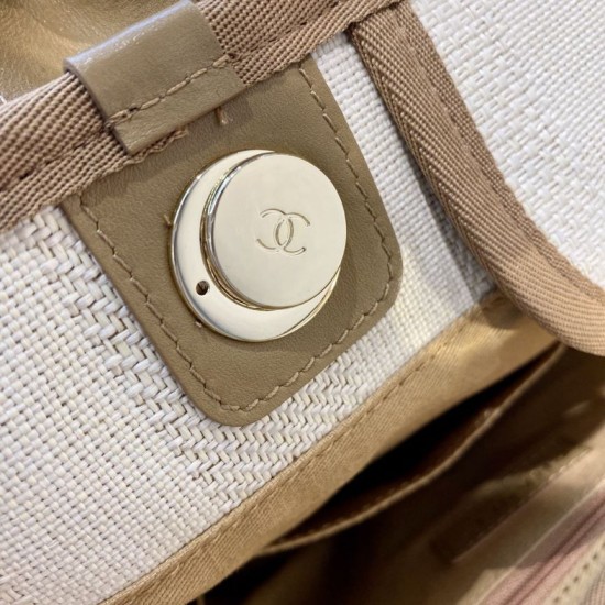 Replica Deauville Mixed Fibers With Pearl Shopping Bag A66941 Brown Replica Deauville Mixed Fibers With Pearl Shopping Bag A66941 Brown