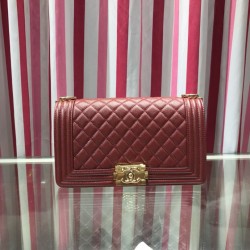 Replica Boy Classic Chevron Flap Grained Bag A67086 Claret