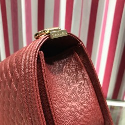 Replica Boy Classic Chevron Flap Grained Bag A67086 Claret Replica Boy Classic Chevron Flap Grained Bag A67086 Claret