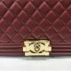Replica Boy Classic Chevron Flap Grained Bag A67086 Claret
