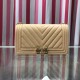 Replica Boy Classic Chevron Flap Grained Bag A67086 Apricot