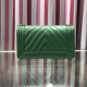 Replica Boy Classic Chevron Flap Grained Bag A67086 Green