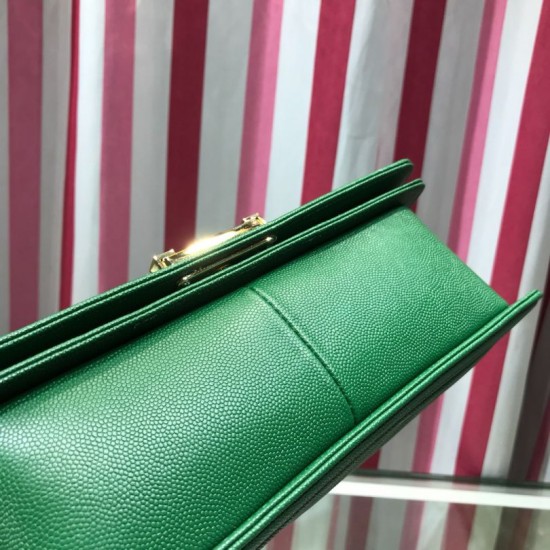 Replica Boy Classic Chevron Flap Grained Bag A67086 Green
