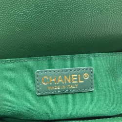 Fake Boy Classic Chevron Flap Grained Bag A67086 Green Replica Replica Boy Classic Chevron Flap Grained Bag A67086 Green
