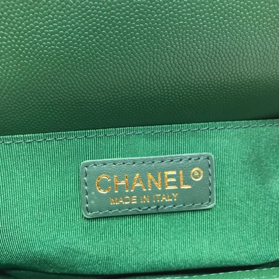 Replica Boy Classic Chevron Flap Grained Bag A67086 Green