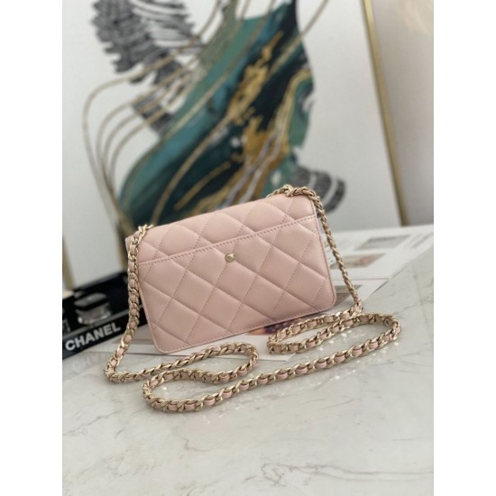 Replica Flap Chain Wallet A81171 Black