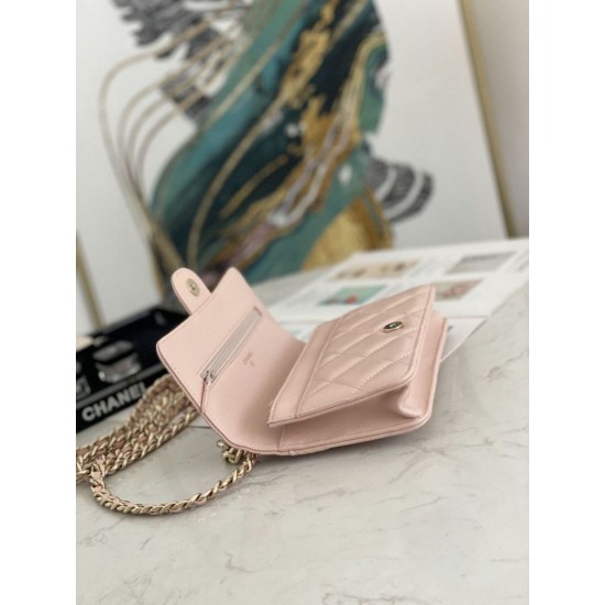 Replica Flap Chain Wallet A81171 Black