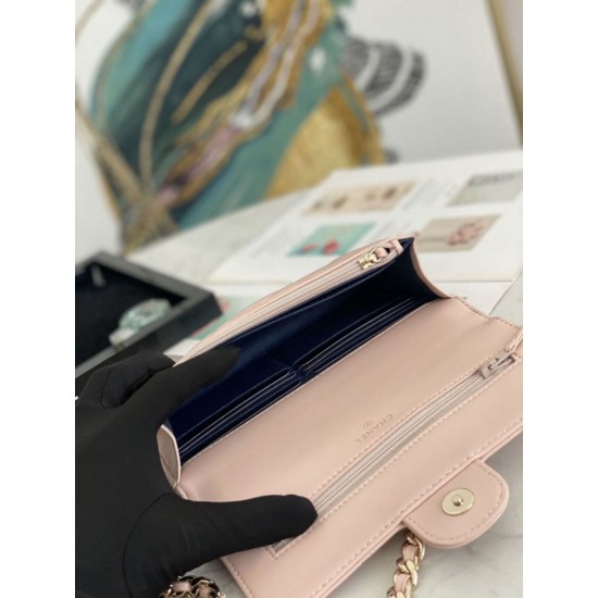 Replica Flap Chain Wallet A81171 Black
