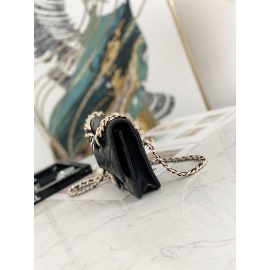 Replica Flap Chain Wallet A81171 Pink