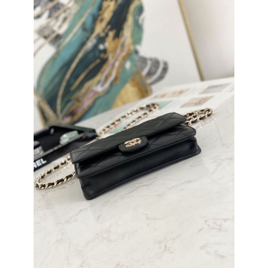 Replica Flap Chain Wallet A81171 Pink