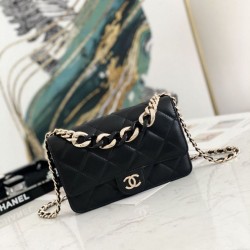 Replica Flap Chain Wallet A81171 Pink