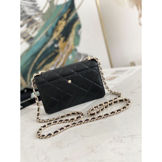 Replica Flap Chain Wallet A81171 Pink