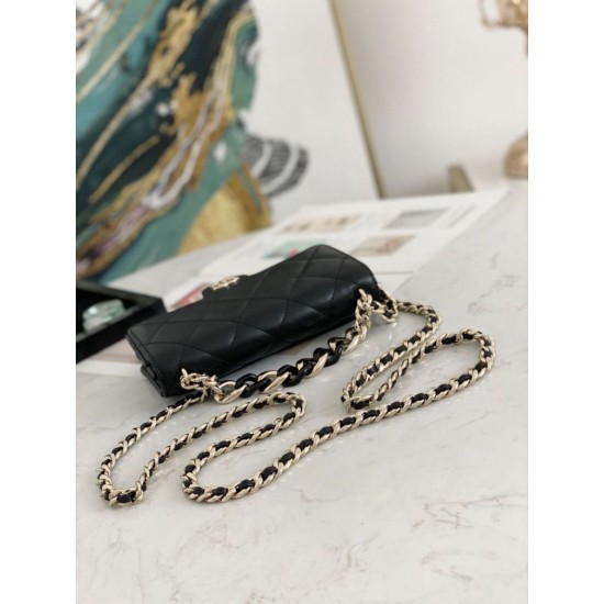 Replica Flap Chain Wallet A81171 Pink