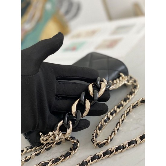 Replica Flap Chain Wallet A81171 Pink