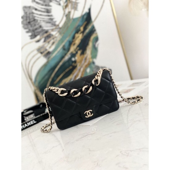 Replica Flap Chain Wallet A81171 Pink