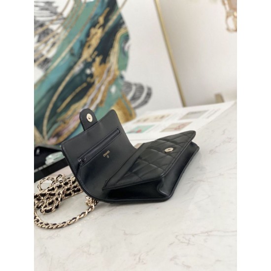 Replica Flap Chain Wallet A81171 Pink