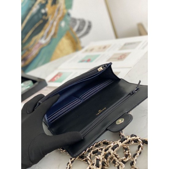 Replica Flap Chain Wallet A81171 Pink