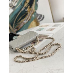 Fake Flap Chain Wallet A81171 Gray Replica