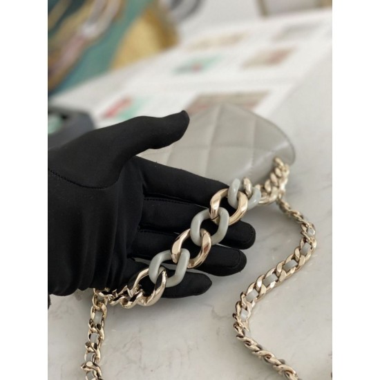 Fake Flap Chain Wallet A81171 Gray Replica