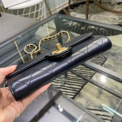 Fake Pearl Short Handle With Chain Clutch AP1001 Black Replica Replica Pearl Short Handle With Chain Clutch AP1001 Black