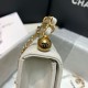 Replica Logo Pearl Handle Bag AS0584 White Replica Logo Pearl Handle Bag AS0584 White