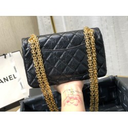 Replica Mini Reissue 2.55 Graffiti Croc Embossed Flap Bag Black