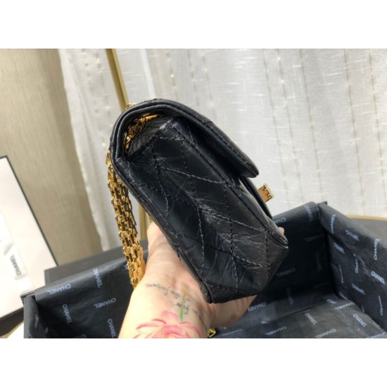 Replica Mini Reissue 2.55 Graffiti Croc Embossed Flap Bag Black