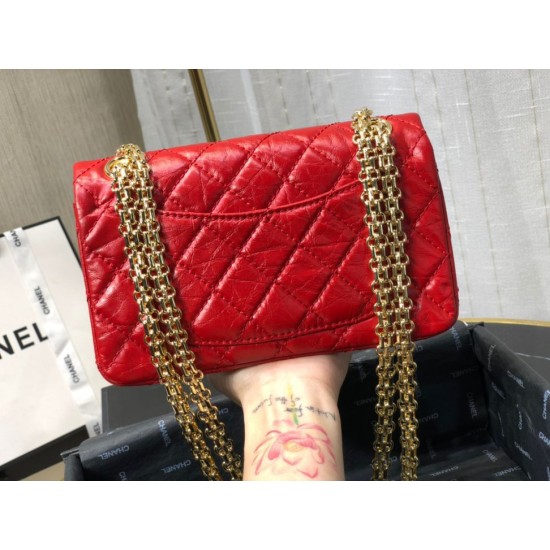 Replica Mini Reissue 2.55 Graffiti Croc Embossed Flap Bag Red