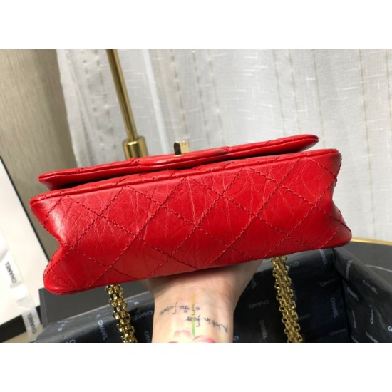 Replica Mini Reissue 2.55 Graffiti Croc Embossed Flap Bag Red