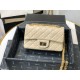 Fake Mini Reissue 2.55 Graffiti Croc Embossed Flap Bag Apricot Replica