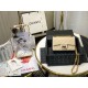 Fake Mini Reissue 2.55 Graffiti Croc Embossed Flap Bag Apricot Replica