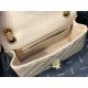Fake Mini Reissue 2.55 Graffiti Croc Embossed Flap Bag Apricot Replica