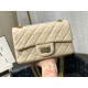 Fake Mini Reissue 2.55 Graffiti Croc Embossed Flap Bag Apricot Replica