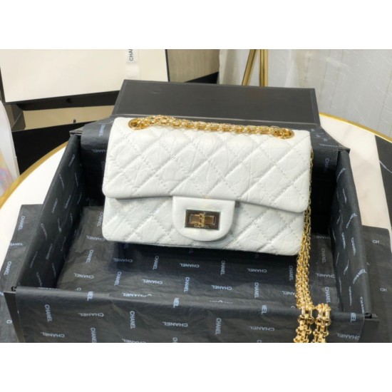 Replica Mini Reissue 2.55 Graffiti Croc Embossed Flap Bag White