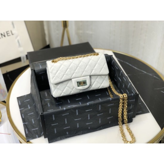 Replica Mini Reissue 2.55 Graffiti Croc Embossed Flap Bag White