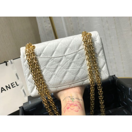 Replica Mini Reissue 2.55 Graffiti Croc Embossed Flap Bag White