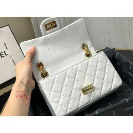 Replica Mini Reissue 2.55 Graffiti Croc Embossed Flap Bag White