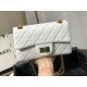 Replica Mini Reissue 2.55 Graffiti Croc Embossed Flap Bag White